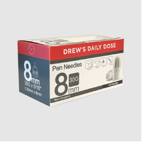 Drews Daily Dose Insulin Pen Needles 30g 8mm x100