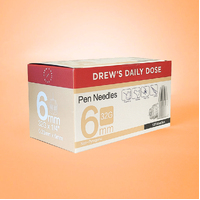 Drew's Daily Dose Pen Needles 32g 6mm 100 needles 
