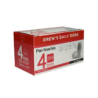 Drew's Daily Dose Pen Needles 33G 4mm Box 100