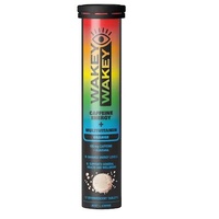 Wakey Wakey Caffeine PLUS Multivitamin Effervescent Orange Flavour 17 Tablets