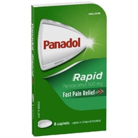 Panadol Rapid Caplet 500mg Handy Pack 8