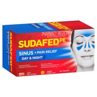 Sudafed PE Sinus Day & Night Relief 48 Tablets (S2)