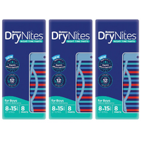 Huggies DryNites Pyjama Pants for Boys 8Yrs - 15Yrs 9 Pack [Bulk Buy 3 Units]