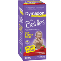 Dymadon Babies Paracetamol 1 Month - 2 Years Strawberry 60ml (S2)