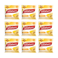 Soothers Honey & Lemon Sore Throat Lozenges 30 Pack [Bulk Buy 9 Units]