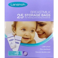 Lansinoh Breast Milk Storage Bags (25 Bags)