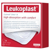 Leukoplast Cutimed Siltec B Sterile 7.5x7.5cm x3
