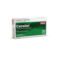 Pharmacy Action Cetrelief 10mg 30 Tablets (S2)