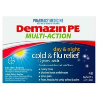 Demazin PE Multi-Action Day & Night Cold & Flu 48 Tablets (S2)