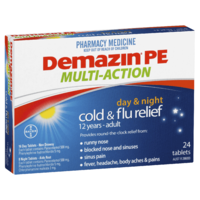 Demazin PE Multi-Action Day & Night Cold & Flu 24 Tablets (S2)