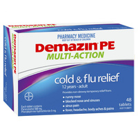 Demazin PE Multi-Action Cold & Flu Relief 48 Tablets (S2)