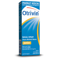 Otrivin Metered Dose Nasal Spray Junior 10mL 120 Sprays (S2)