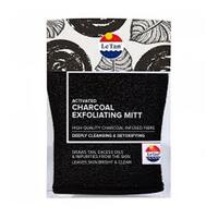 Le Tan Charcoal Exfoliating Mitt [Bulk Buy 6 Units]