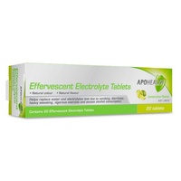 Apohealth Effervescent Electrolyte Lemon-Lime Flavour 20 Tabs