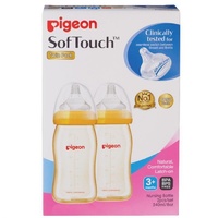 Pigeon Softouch Wide Neck Bottle PPSU 240ml (Twin Pack)