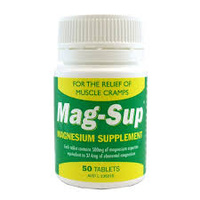 Mag-Sup Magnesium Supplement 37.4mg Magnesium 50 Tablets