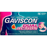 Gaviscon Tab Dual Action Peppermint 16