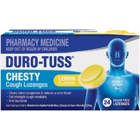Duro-Tuss Chesty Cough Lozenges Lemon Flavour 24 Lozenges (S2)