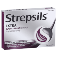 Strepsils Extra Lozenges Blackcurrant 16 Pack