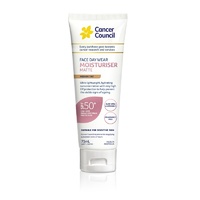 Cancer Council Face Day Wear Moisturiser Matte SPF50 Medium Tint 75mL 