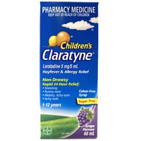 Claratyne Children's Hayfever & Allergy Relief Grape Syrup 60mL