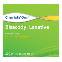 Chemists Own Bisacodyl Laxative 200 Tablets