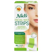 Nad's Facial Wax 20 Strips (10 Double-sided)