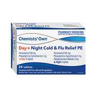 Chemists' Own Cold & Flu Relief Day + Night PE 24 Tablets (S2)