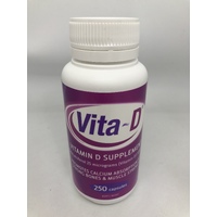 Vita-D Vitamin D Supplement - 250 Gel Capsules
