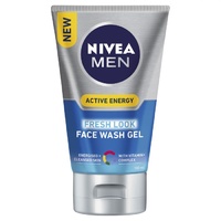 NIVEA Men Active Energy Face Wash Gel 100mL