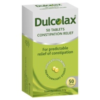 Dulcolax 5mg 50 Tablets Constipation Relief