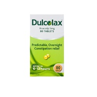 Dulcolax 5mg 80 Tablets Constipation Relief