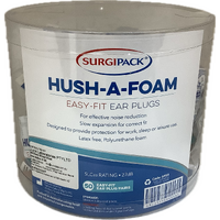 Surgipack Hush-A-Foam Easy-Fit Ear Plugs 50 Pack