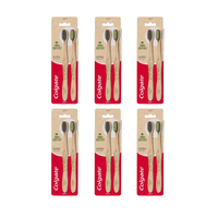 Colgate Bamboo Charcoal Soft Toothbrush 2 Pack [Bulk Buy 6 Units]