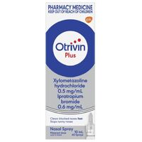Otrivin Adult Plus Nasal Spray 10mL (S2)
