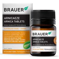 Brauer ArnicaEze Arnica 60 Tablets | For Muscle Pain & Bruising