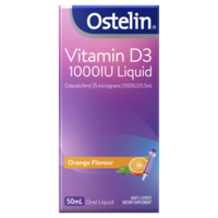 Ostelin Vitamin D3 1000IU Liquid 50mL Orange Flavour