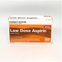 Pharmacy Action Low Dose Aspirin 168 Tablets (S2)