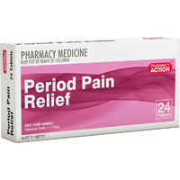 Pharmacy Action Period Pain Relief 24 Tablets (S2)