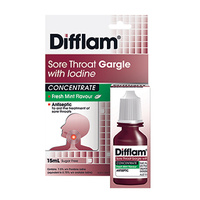 Difflam Sore Throat Gargle with Iodine Concentrate 15mL