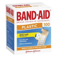 Johnson's Band-Aid Plastic Strips 100