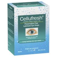 Cellufresh Lubricant Eye Drops 30 x 0.4 mL