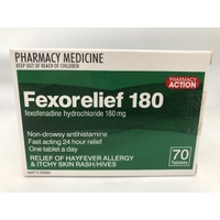 Pharmacy Action Fexorelief 180mg 70 Tablets (S2)