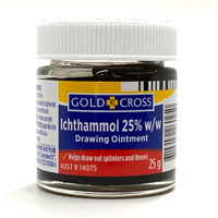 Gold Cross Ichthammol Ointment 25% w/w 25g