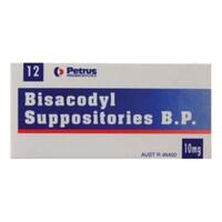 Bisacodyl BP 10mg Suppositories 12 Pack