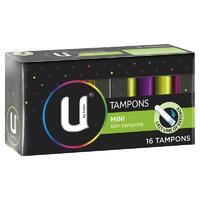 U by Kotex Tampons Mini 16 Pack [Bulk Buy 12 Units]