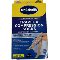 Scholl Flight Compression Socks Ladies Natural Size 6-8 (W8-10) 