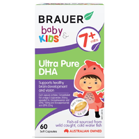 Brauer Baby & Kids Ultra Pure DHA 60 Soft Gel Capsules
