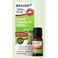 Brauer Baby & Kids Liquid Vitamin D 400IU 10mL