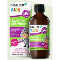 Brauer Kids Liquid Iron with Vitamin B 200mL